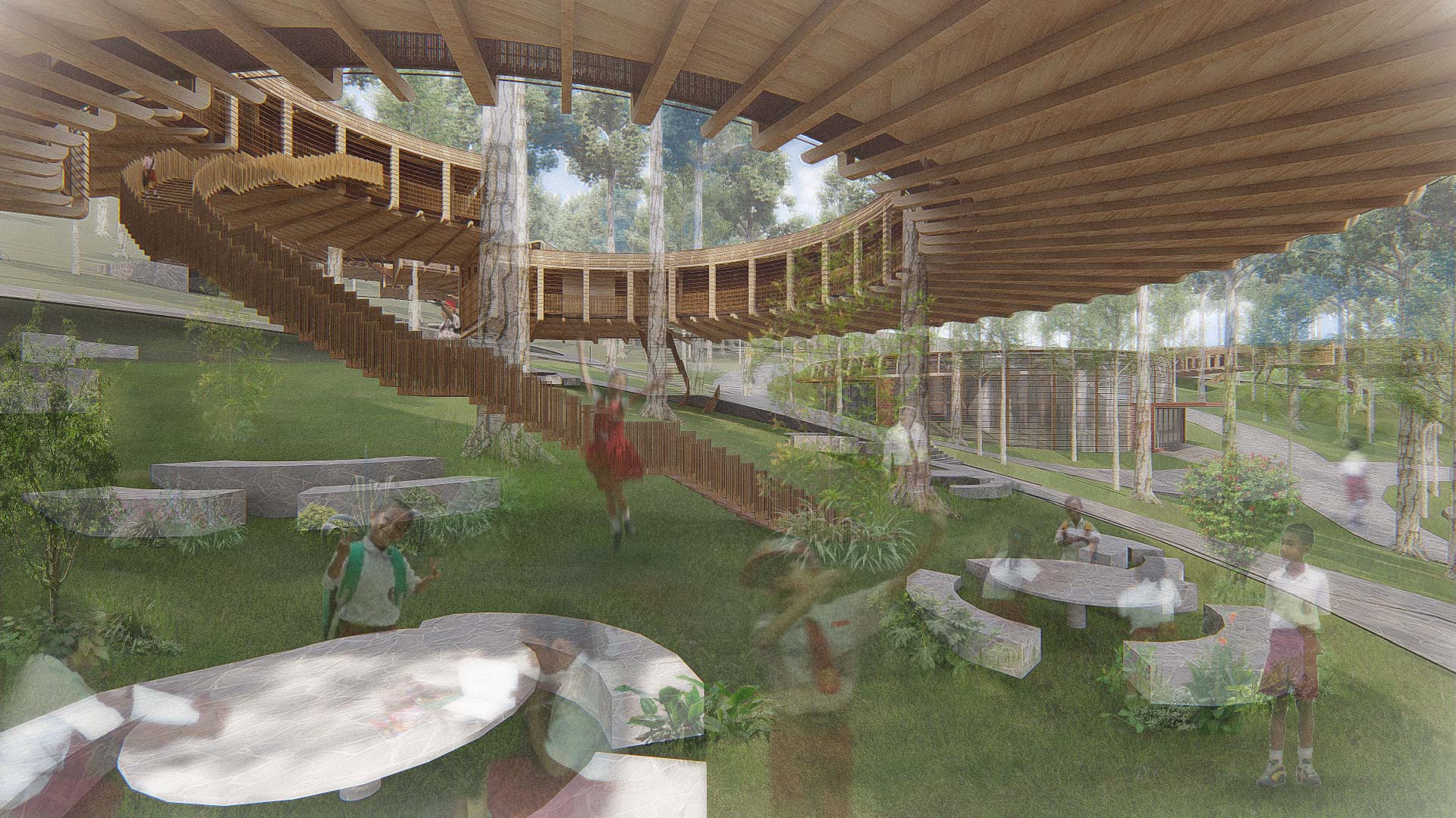 Circular Cocoon, Borderline School, Venice Architecture Biennale